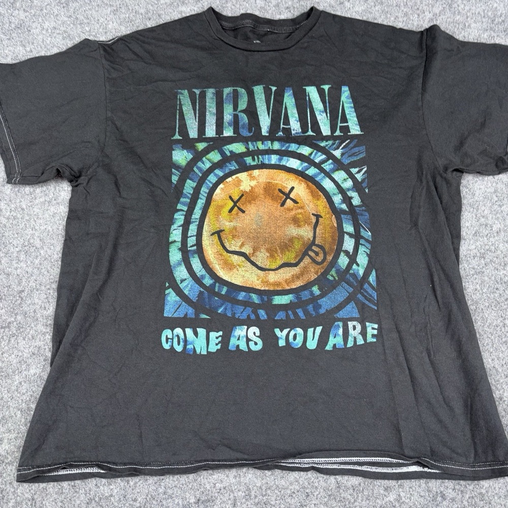 Nirvana Shirt Mens Small Medium Come As You Are Graphic Tee Rock Band 90's Music